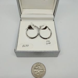 Silver hoop earrings